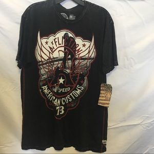 Brand new Affliction T-shirt black with red design